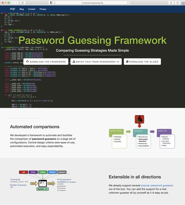 Comparing Guessing Strategies: Framework for Comparing Password Guesser