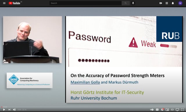 ACM CCS 2018: On the Accuracy of Password Strength Meters